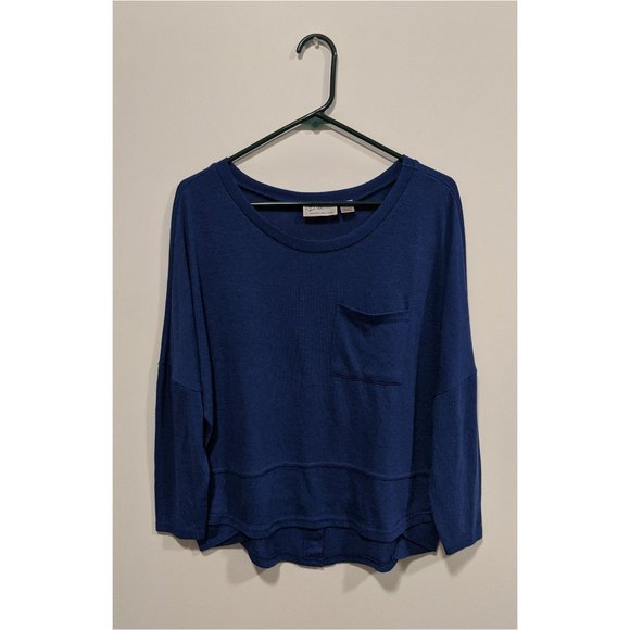 RD Style Drop Shoulder Cozy Top in Blue Size S - Picture 1 of 3